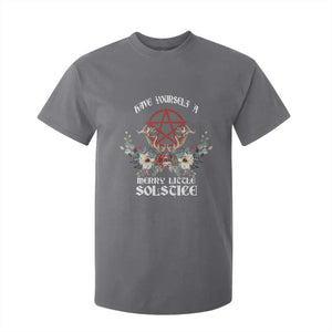 Have Yourself A Merry Little Solstice T Shirt For Kid Yule Pagan Christmas Pentagram TS11 Charcoal Print Your Wear