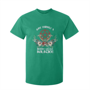 Have Yourself A Merry Little Solstice T Shirt For Kid Yule Pagan Christmas Pentagram TS11 Irish Green Print Your Wear