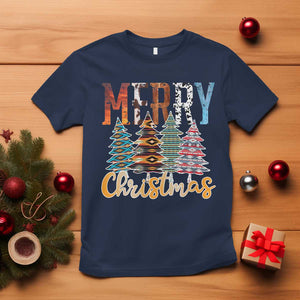 Merry Christmas Native American Xmas Tree T Shirt TS11 Navy Print Your Wear