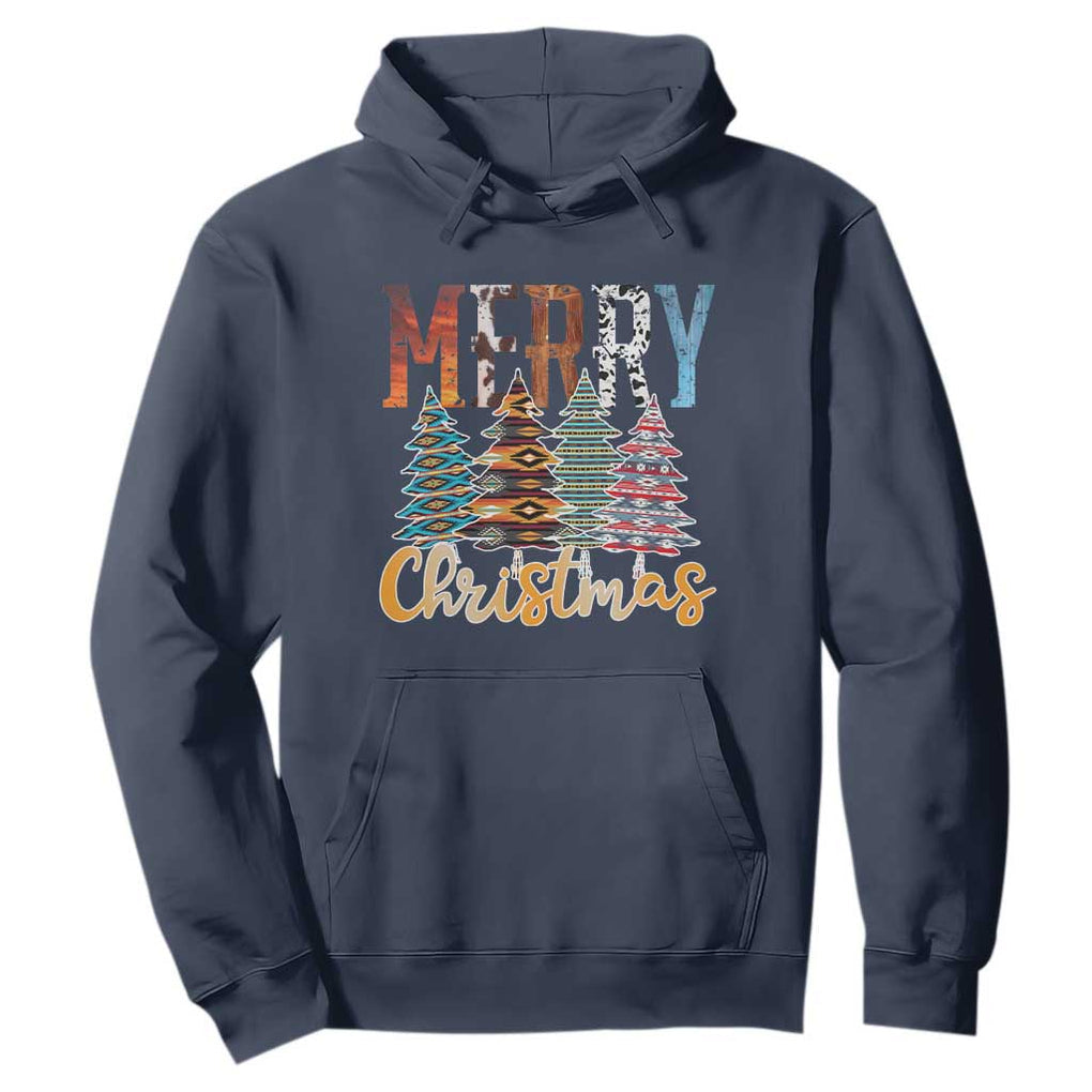 Merry Christmas Native American Xmas Tree Hoodie TS11 Navy Print Your Wear