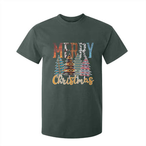 Merry Christmas Native American Xmas Tree T Shirt For Kid TS11 Dark Forest Green Print Your Wear