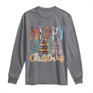 Merry Christmas Native American Xmas Tree Long Sleeve Shirt TS11 Charcoal Print Your Wear