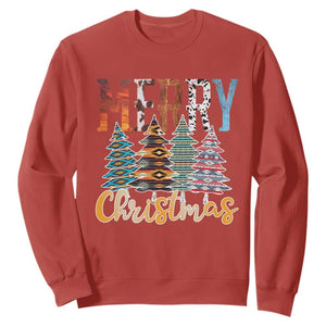 Merry Christmas Native American Xmas Tree Sweatshirt TS11 Red Print Your Wear