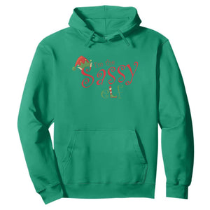 Funny Christmas Elf Hoodie I'm The Sassy Elf Family Matching TS11 Irish Green Print Your Wear