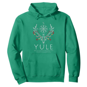 Yule Pagan Hoodie Reflection Introspection Rebirth Awakening Vegvsir Symbol TS11 Irish Green Print Your Wear