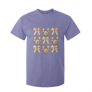 Coquette Happy New Year 2025 Gold Bow T Shirt For Kid TS11 Violet Print Your Wear
