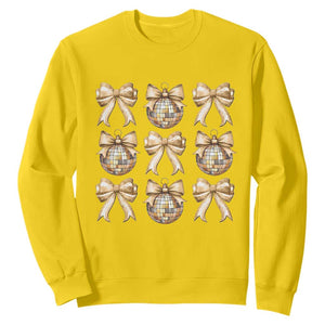 Coquette Happy New Year 2025 Gold Bow Sweatshirt TS11 Daisy Print Your Wear