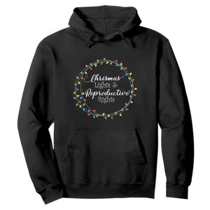 Funny Christmas Lights And Reproductive Rights Hoodie Led Light TS11 Black Print Your Wear