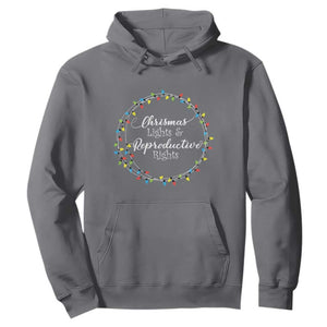 Funny Christmas Lights And Reproductive Rights Hoodie Led Light TS11 Charcoal Print Your Wear