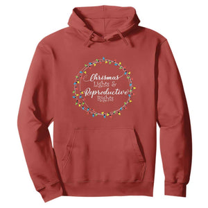 Funny Christmas Lights And Reproductive Rights Hoodie Led Light TS11 Red Print Your Wear