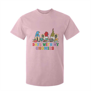 Funny 100 Days With My Gnomies T Shirt For Kid 100th Day of School TS11 Light Pink Print Your Wear