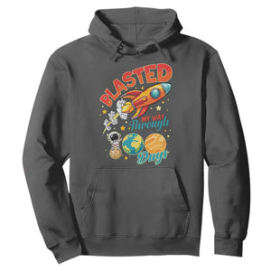 Funny Blasted My Way Through 100 Days Hoodie 100 Days Of School TS11 Dark Heather Print Your Wear
