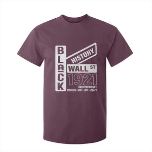 Never Forget Black Wall Street 1921 T Shirt For Kid Tulsa Black History Month TS11 Maroon Print Your Wear