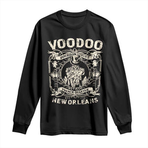 Voodoo Bourbon Street Spooky New Orleans Long Sleeve Shirt Voodoo Doctor TS11 Black Print Your Wear