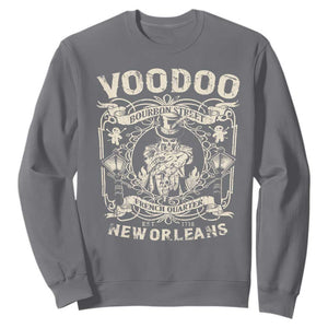 Voodoo Bourbon Street Spooky New Orleans Sweatshirt Voodoo Doctor TS11 Charcoal Print Your Wear