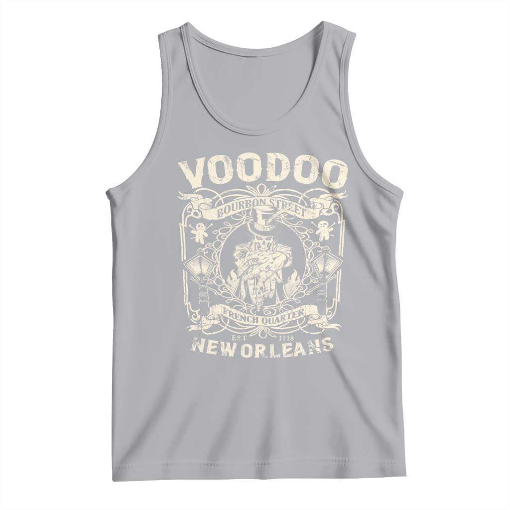 Voodoo Bourbon Street Spooky New Orleans Tank Top Voodoo Doctor TS11 Athletic Heather Print Your Wear