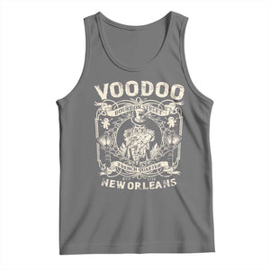 Voodoo Bourbon Street Spooky New Orleans Tank Top Voodoo Doctor TS11 Black Heather Print Your Wear