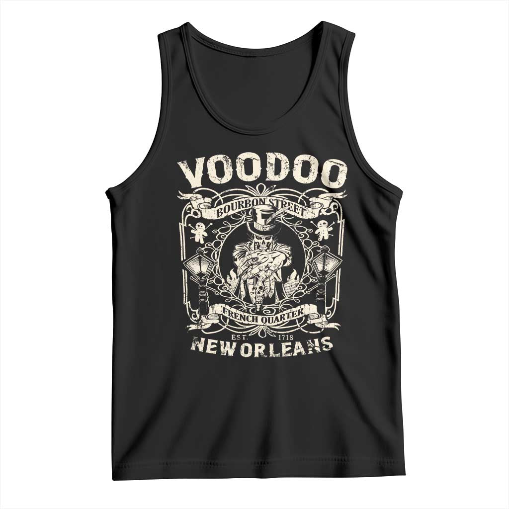 Voodoo Bourbon Street Spooky New Orleans Tank Top Voodoo Doctor TS11 Black Print Your Wear