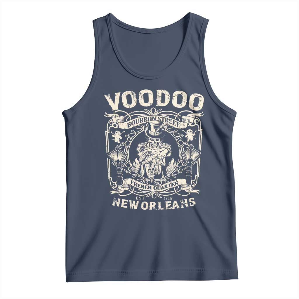 Voodoo Bourbon Street Spooky New Orleans Tank Top Voodoo Doctor TS11 Navy Print Your Wear