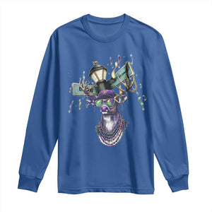 Funny Mardi Gras Mississippi Deer Long Sleeve Shirt Biloxi Ocean Springs Carnival TS11 Royal Blue Print Your Wear