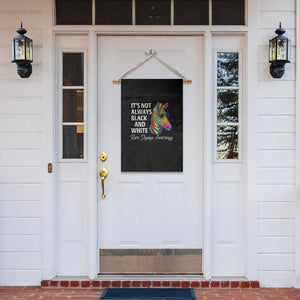 Rare Disease Awareness Garden Flag It Is Not Always Black And White Colorful Zebra TS11 Print Your Wear