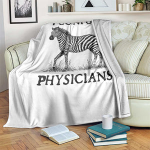 I Confuse Physicians Rare Disease Awareness Throw Blanket Funny Zebra TS11 Print Your Wear