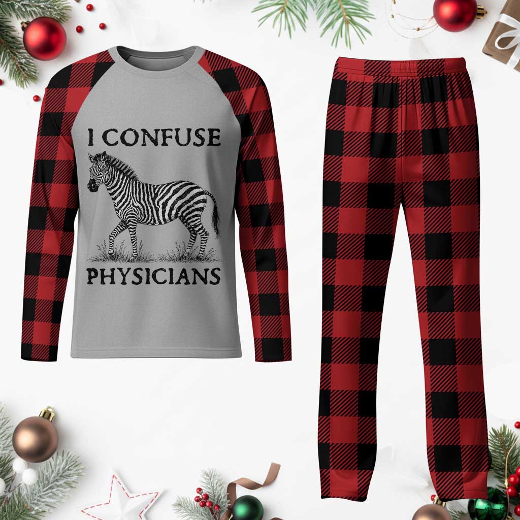 I Confuse Physicians Rare Disease Awareness Plaid Pajama Set Funny Zebra TS11 Buffalo Plaid Print Your Wear