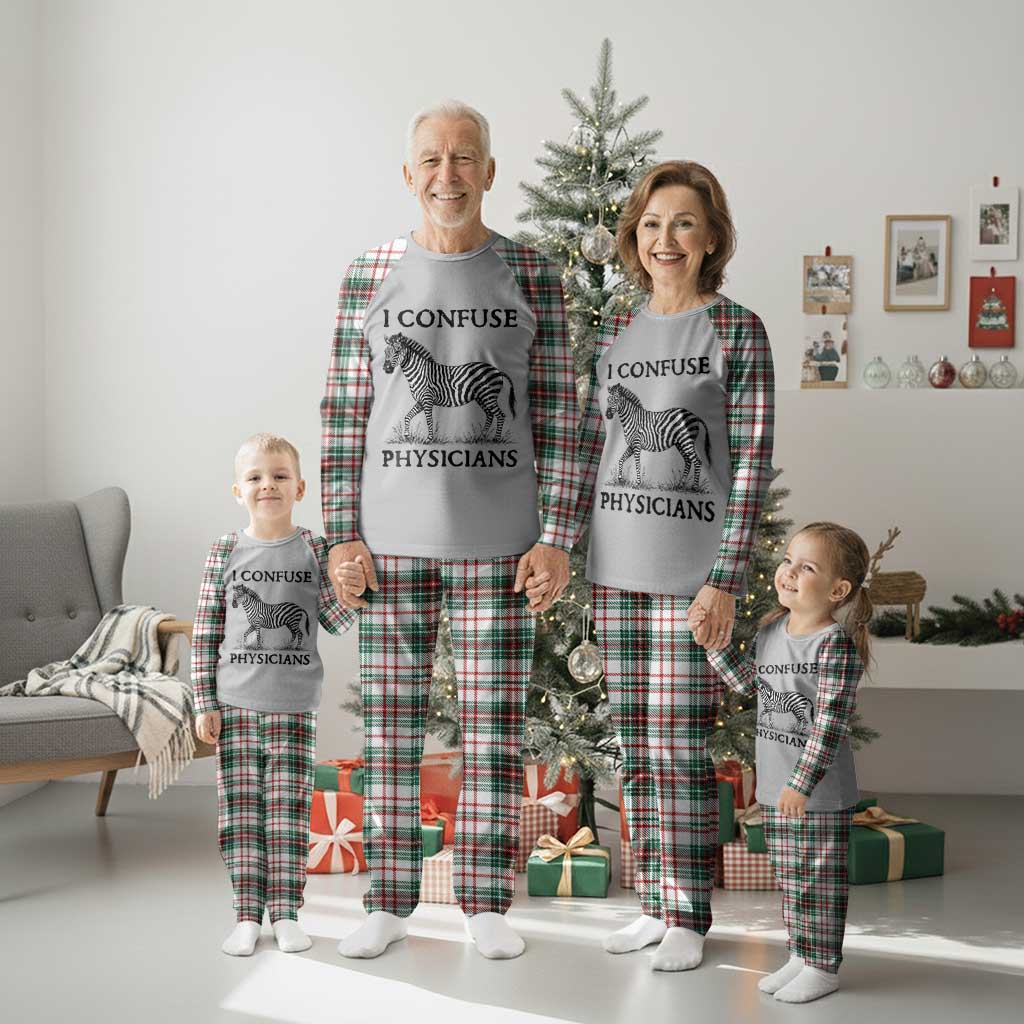 I Confuse Physicians Rare Disease Awareness Plaid Pajama Set Funny Zebra TS11 Christmas Plaid Print Your Wear