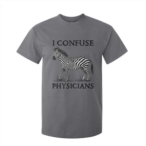 I Confuse Physicians Rare Disease Awareness T Shirt For Kid Funny Zebra TS11 Charcoal Print Your Wear