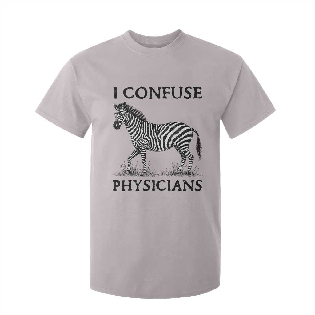 I Confuse Physicians Rare Disease Awareness T Shirt For Kid Funny Zebra TS11 Ice Gray Print Your Wear