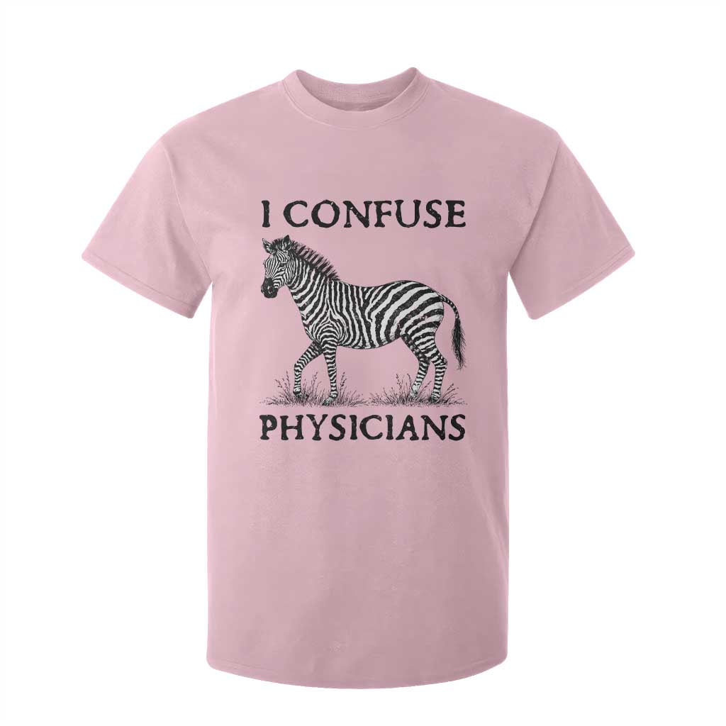 I Confuse Physicians Rare Disease Awareness T Shirt For Kid Funny Zebra TS11 Light Pink Print Your Wear