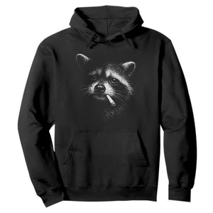Funny Raccoon Smoking Cigarette Meme Hoodie Trash Panda Face Y2K Graphic TS11 Black Print Your Wear