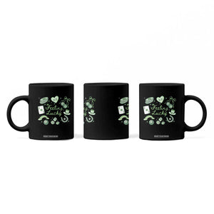Feeling Lucky St Patricks Day Coquette Shamrock Coffee Mug TS11 Print Your Wear