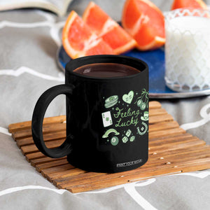 Feeling Lucky St Patricks Day Coquette Shamrock Coffee Mug TS11 Print Your Wear