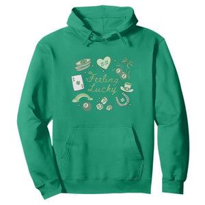 Feeling Lucky St Patricks Day Coquette Shamrock Hoodie TS11 Irish Green Print Your Wear