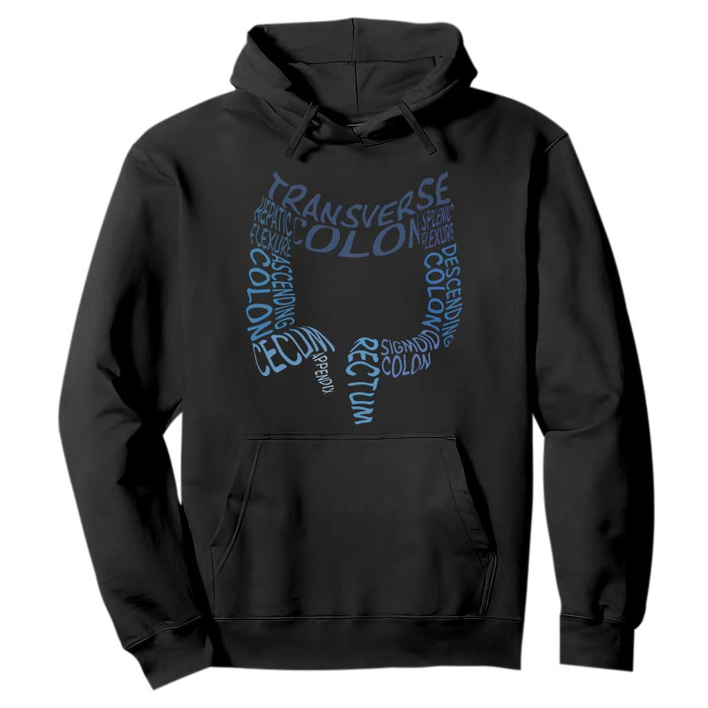 Funny GI Endoscopy Nurse Hoodie Vintage Retro Colon Anatomy Colonoscopy TS11 Black Print Your Wear
