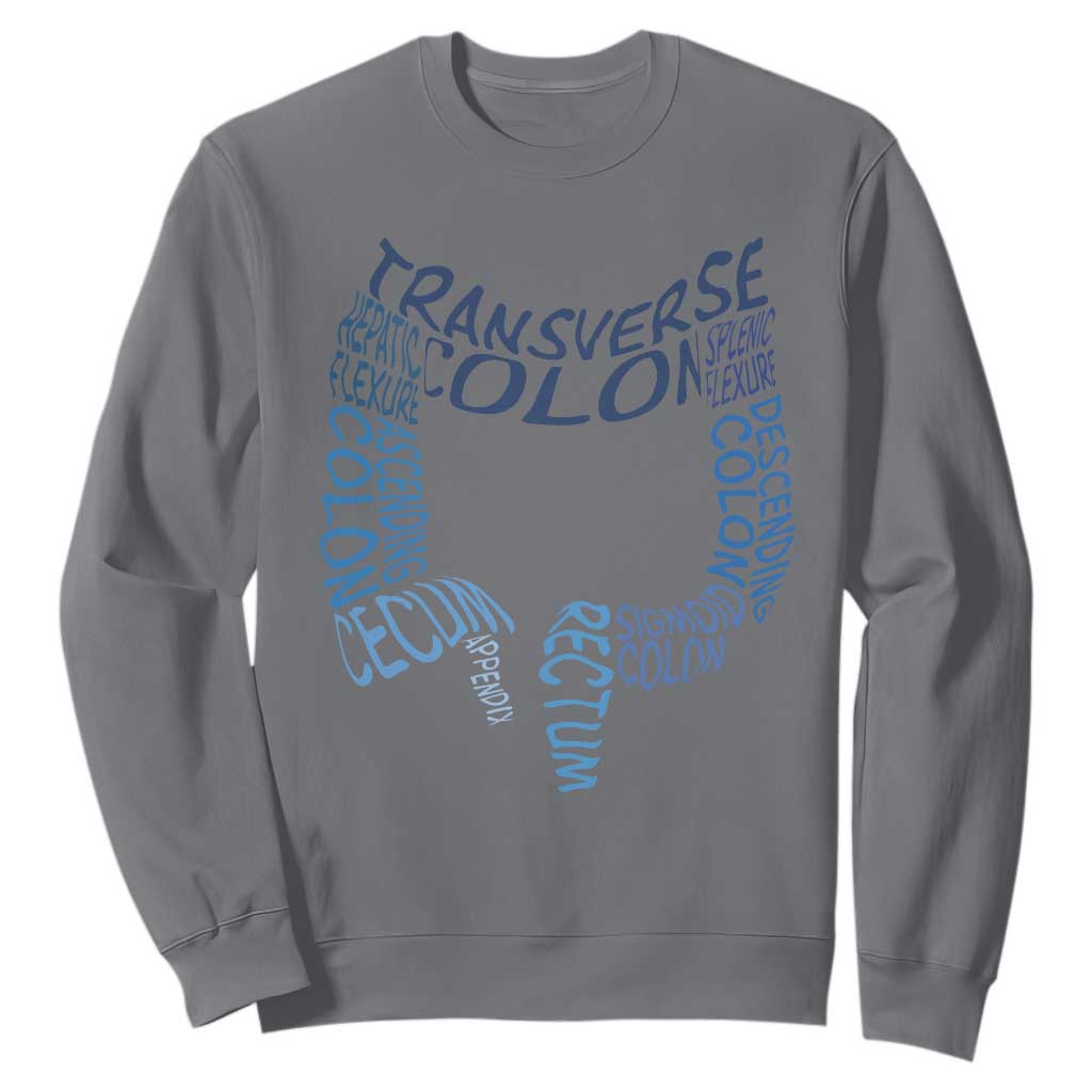 Funny GI Endoscopy Nurse Sweatshirt Vintage Retro Colon Anatomy Colonoscopy TS11 Charcoal Print Your Wear