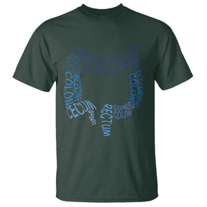 Funny GI Endoscopy Nurse T Shirt Vintage Retro Colon Anatomy Colonoscopy TS11 Dark Forest Green Print Your Wear