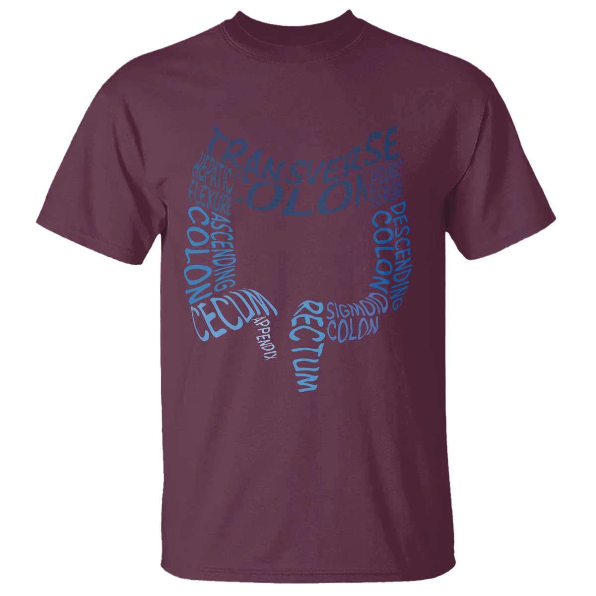 Funny GI Endoscopy Nurse T Shirt Vintage Retro Colon Anatomy Colonoscopy TS11 Maroon Print Your Wear