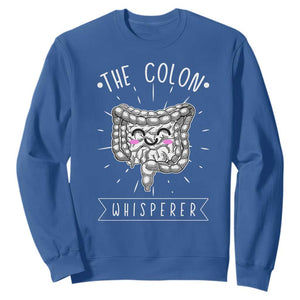 Funny Proctologist Endoscopy Nurse Sweatshirt The Colon Whisperer Endoscope Nurse TS11 Royal Blue Print Your Wear