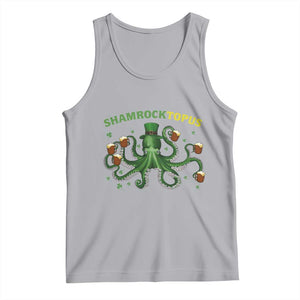 Funny St Patrick's Day Octopus Shamrocktopus Tank Top Irish Beer Mug TS11 Athletic Heather Print Your Wear