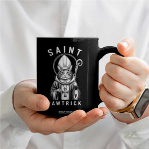 Funny St Patrick's Day Cat Coffee Mug Saint Pawtrick TS11 Print Your Wear
