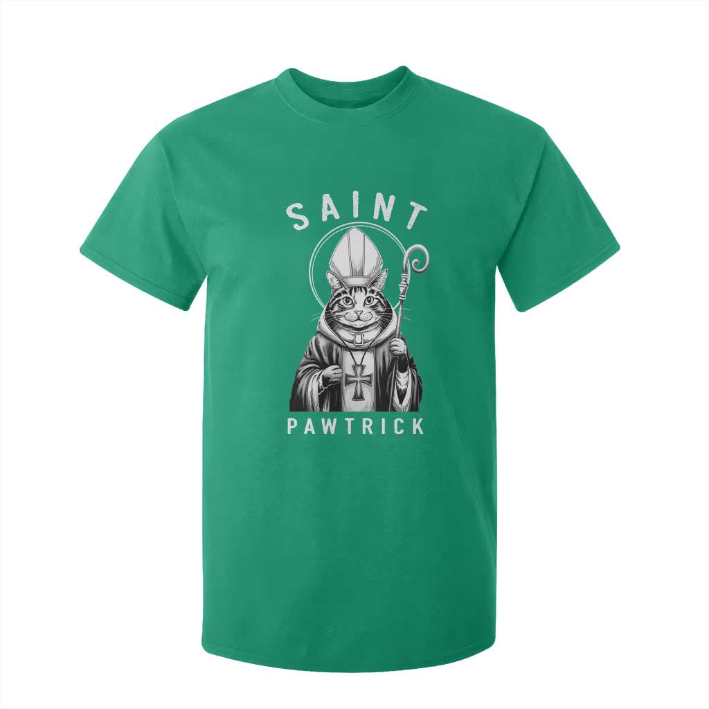 Funny St Patrick's Day Cat T Shirt For Kid Saint Pawtrick TS11 Irish Green Print Your Wear