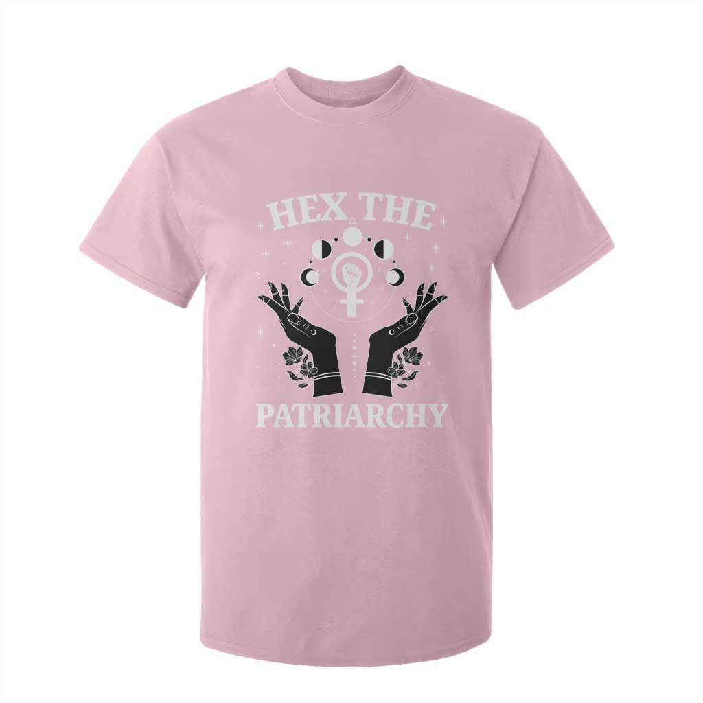 Hex The Patriarchy T Shirt For Kid Feminist Witch Female Symbol TS11 Light Pink Print Your Wear