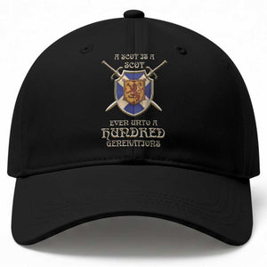 A Scot Is A Scot Even Unto A Hundred Generation Baseball Cap Scottish Pride TS11 Print Your Wear