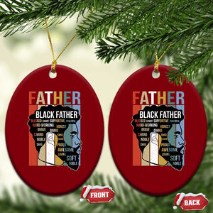 African American Black Father Ceramic Ornament Fathers Day Juneteenth TS11 Print Your Wear