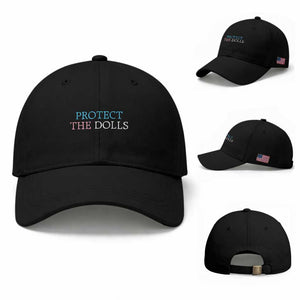 Protect The Dolls Baseball Cap Trans Women Pride Month TS11 Baseball Cap Universal Fit Black Print Your Wear