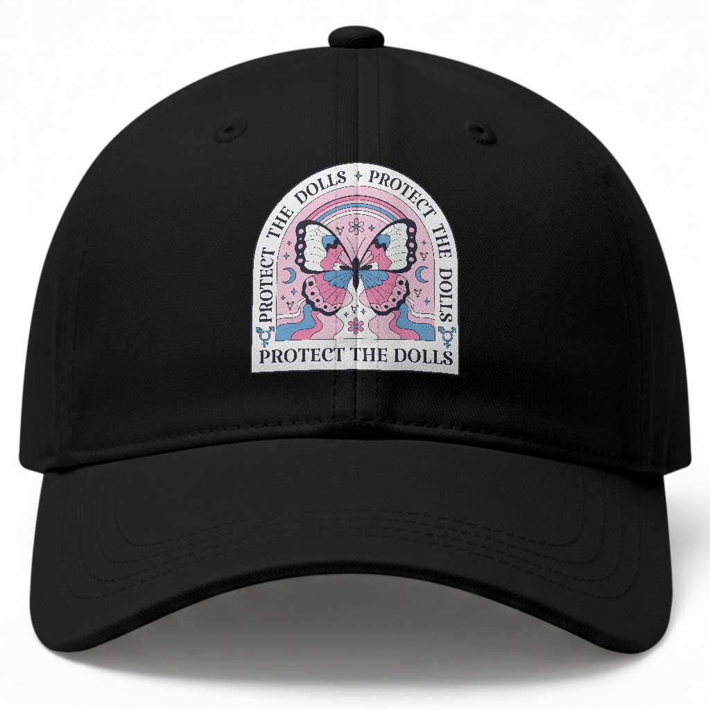 Protect The Dolls Baseball Cap Trans Women Pride Month Butterfly TS11 Print Your Wear