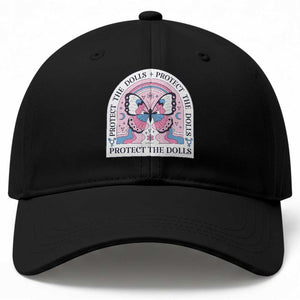 Protect The Dolls Baseball Cap Trans Women Pride Month Butterfly TS11 Print Your Wear