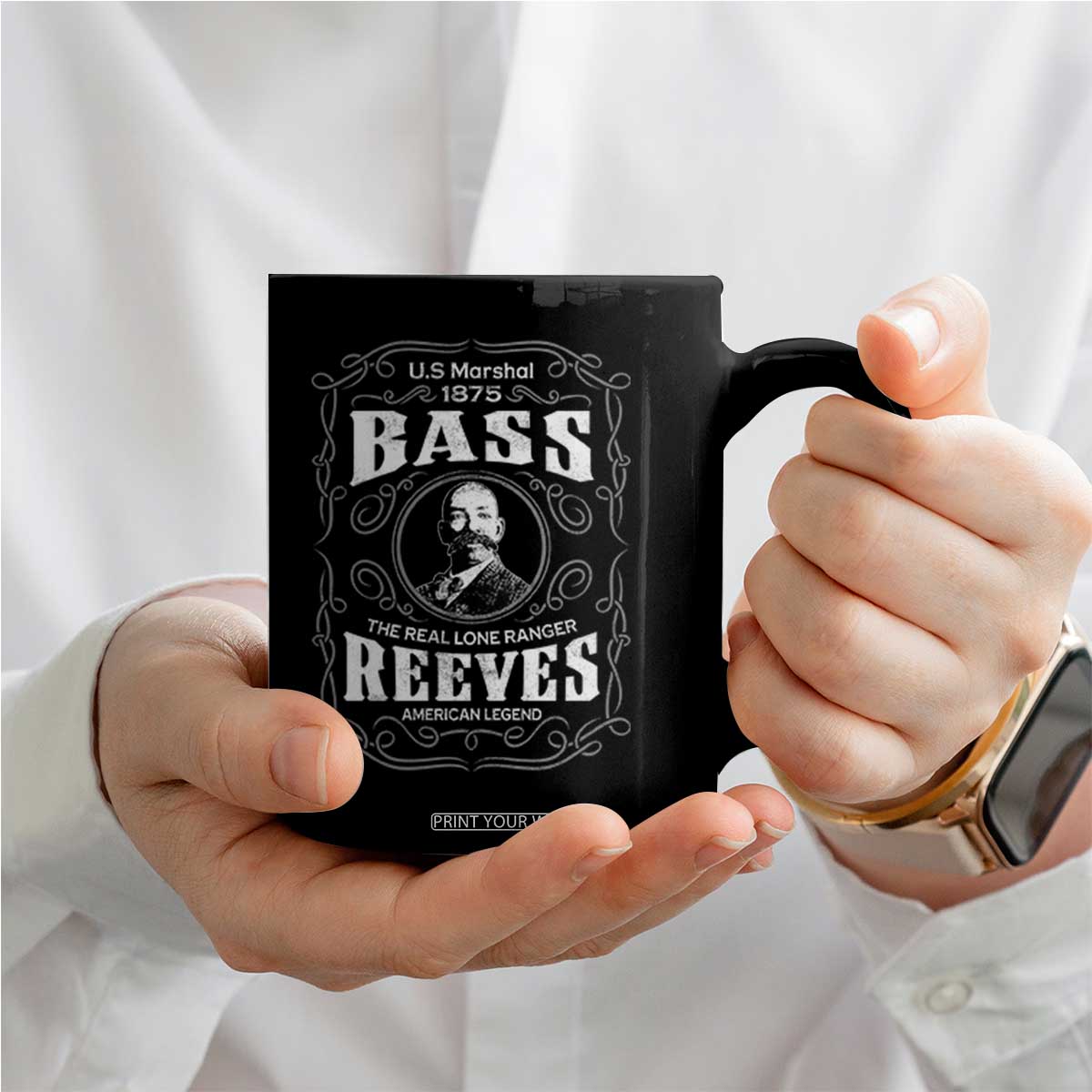 Bass Reeves Coffee Mug US Marshal 1875 The Real Lone Ranger American Legend